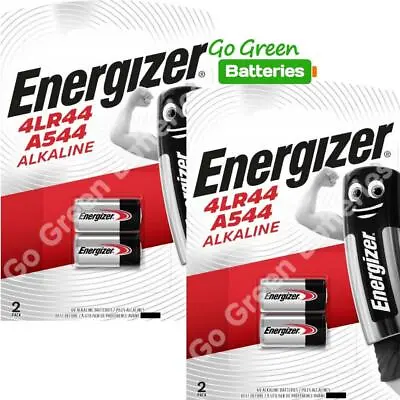 4 X Energizer 4LR44 6V Alkaline Battery A544 3131 PX28A • £5.99