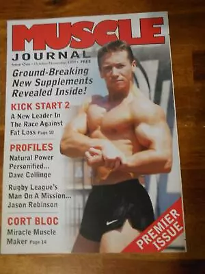 MUSCLE JOURNAL Bodybuilding PREMIERE ISSUE Magazine/booklet 11-99 • $16.99