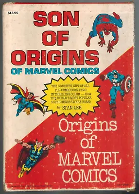 Origins Sons Of Marvel Comics Fireside -  Boxed Set Simon Schuster 1974 253 Pgs • $99.95