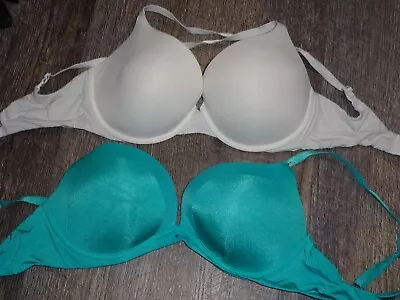 Lot 2 Victoria's Secret Bra  ~ Perfect Shape & Biofit Push-up ~convertible 34DD  • $39.99