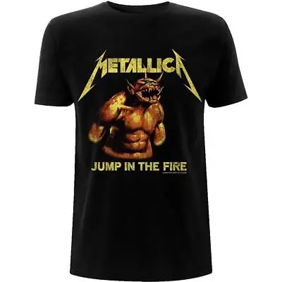 Metallica Jump In The Fire Vintage Official Tee T-Shirt Mens Unisex • $44.77