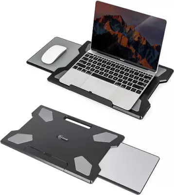 SEFFO Portable Lap Desk Laptop Tray With Retractable Mouse Pad - For Work...  • £22.69