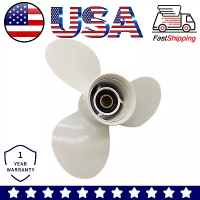 Outboard Propeller 11 1/8x13 For Honda Yamaha 25HP 30HP 40HP 48HP 50HP 55HP 60HP • $65.79