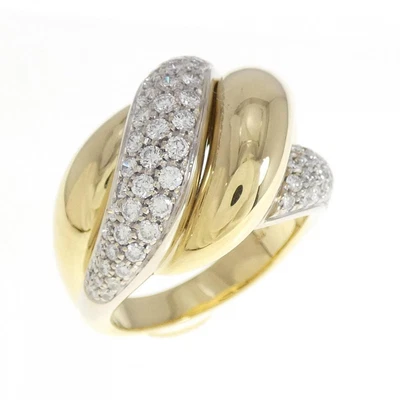 Authentic 750YG 750WG Diamond Ring 0.96CT  #260-006-324-5905 • £1749.39