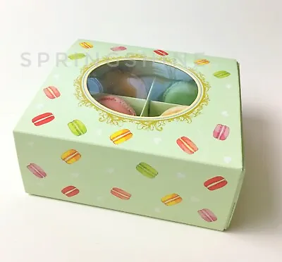 Cute Green Boxes /Window |/for Macaron/Cookie/Chocolate Party Gift | 6 Cts • $11.99