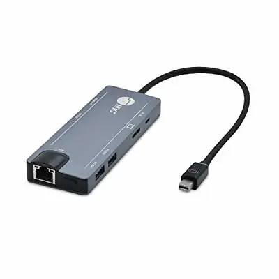 SIIG Mini DP 4K Video Dock W/ 2x USB 3.0 HDMI DisplayPort Micro USB LAN Hub • $87.39