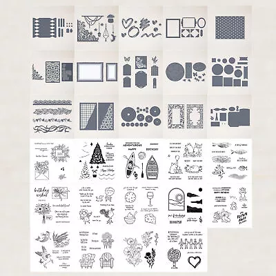 $4.52 • Buy Flower Phrase Animal Lace Frame Clear Stamp Cutting Die Diy Scrapbooking Cards