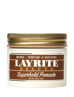 Layrite Superhold Pomade Deluxe Super Hold Haircare Hair Styling Product 4.25oz • £19.95