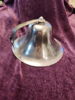 Vintage Ship Boat Nautical Bell 8” Wall Mount Great Sounding W/Bracket • $33.99