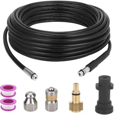 £29.99 • Buy Pressure Washer Drain Pipe Hose Cleaning Kit For Karcher K2-K7 Series 180 Bar