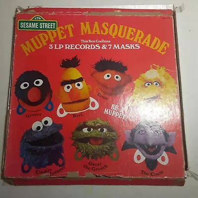 Sesame Street Muppet Masquerade 3 Vinyl Set • $15