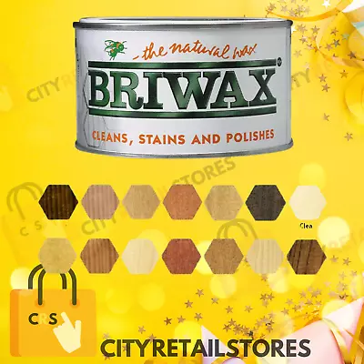 NEW Briwax Original Wax Furniture Polish Cleans Polishes Stains Assorted Colours • £24.98