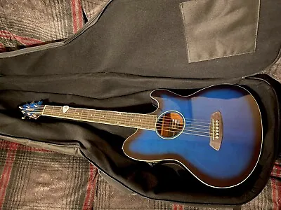 Ibanez 6 String Acoustic-Electric Guitar - Blue Sunburst • $249