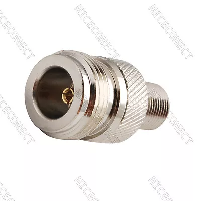 N-Type Jack Female To F Female Straight Coupler Adapter Connector Coax Adaptor • $2.08