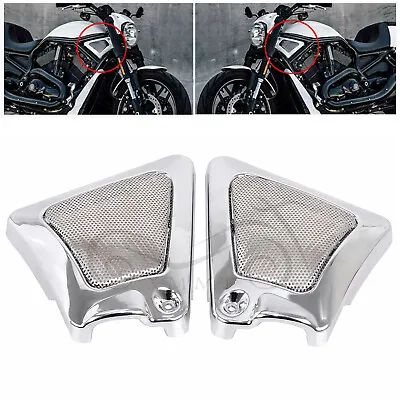 $27.98 • Buy Pair Chrome Motorcycle Air Intake Covers Fit For Harley V-Rod VRSCA 2002-2006