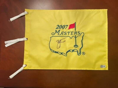 $5.50 • Buy Zach Johnson 2007 Masters Winner Signed Flag BGS COA