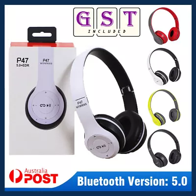 Wireless Headphones Bluetooth Noise Cancelling Stereo Earphones Over Ear Headset • $15.14