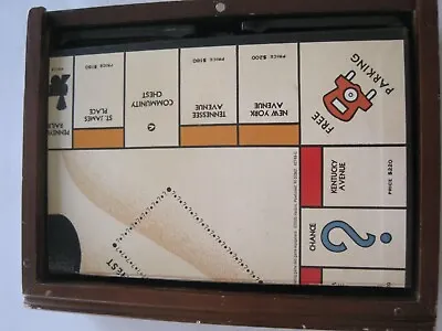 Vintage Monopoly Parker Bros In Wood Box • $24.97