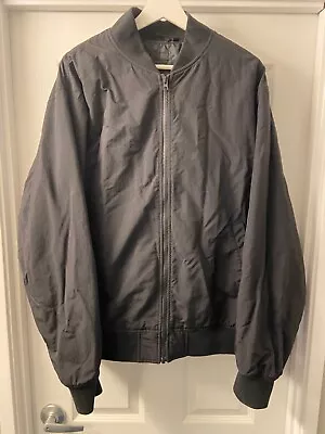 Uniqlo Black Jacket Coat Mens Extra Large XL Zip Up Long Sleeve Clothes • $9.99