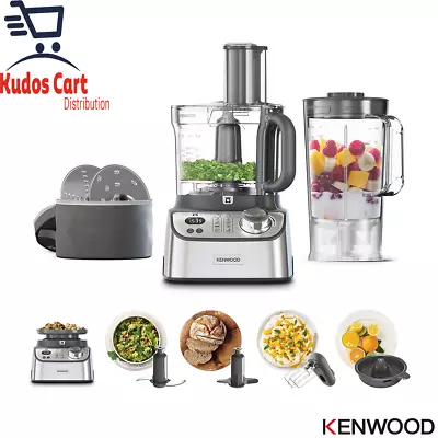 Kenwood Multipro Compact Food Processor 10 Attachments Mixer Blender Chop Whisk • £137.99