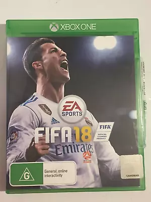 XBOX ONE FIFA 18 Game And Manual By EA Sports PAL • $10