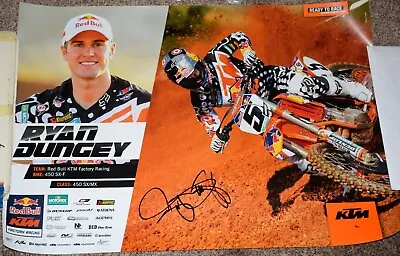 RYAN DUNGEY #5  Signed Red Bull KTM Poster 4-Time SX Champion • $49.99