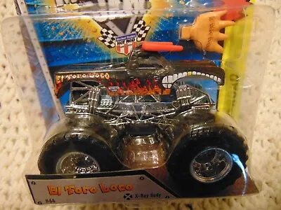 $12.99 • Buy 2015 X-RAY BLACK EL TORO LOCO Hot Wheels  Monster Jam Truck W/BATTLE SLAMMER
