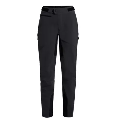 VAUDE Qimsa II Softshell 100% Wind Proof Cyclist Pants Women Black (Size 30 S ) • £19.99