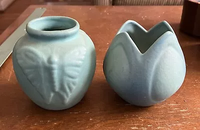 Van Briggle Vintage  Pair Vases Pottery Colorado Springs • $110