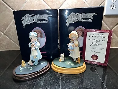 JAN HAGARA Lot Of 2 Figurines Limited Ed. Linda And Mandy With Boxes • $12