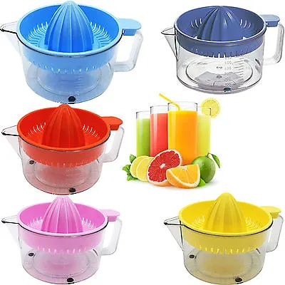 In 5 Colors Fruit Juicer Hand Press Juice Jug Citrus Lemon Lime Orange Squeezer • £5.92