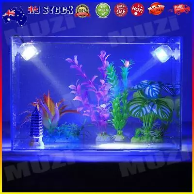 1W Mini Waterproof Aquarium LED Spotlight Fish Tank Underwater Lighting Lamp # • $16.60