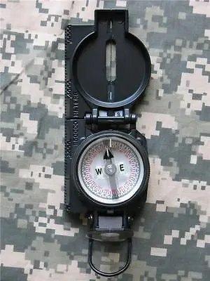 NEW - MILITARY MAGNETIC LENSATIC COMPASS By CAMMENGA - S.W.A.T BLACK - JAN. 2024 • $98.35