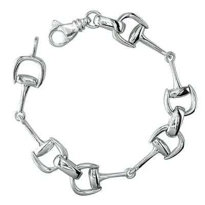 Horsebit Links Bracelet In Sterling Silver • £379.52