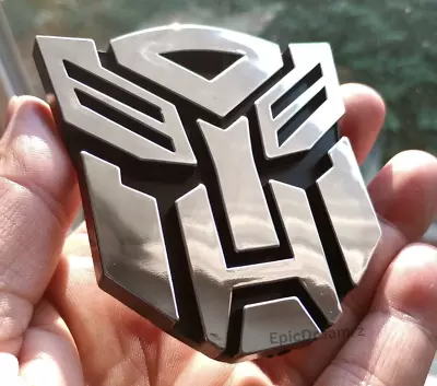 2pack Transformers 3D Chrome Autobot ABS Sticker Badges Decal Emblems Car Trucks • $7.95