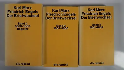 Karl Marx Friedrich Engels Der Briefwechsel DTV Band 2-4 German Books Lot Of 3 • $49.95