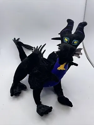 Walt Disney World Sleeping Beauty Maleficent DRAGON 12  Plush Black • $19.95