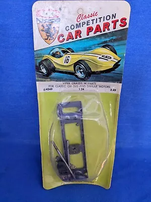 CLASSIC  COMPETITION VINTAGE  SLOT CAR 1/24th Scale  1960's NOS VIPER CHASSIS • $19.99