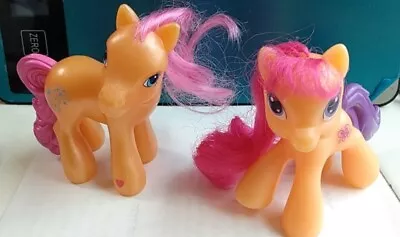 My Little Pony 2005- 2009 McDonalds Set Of 2 Orange With Pink Hair • $6.69