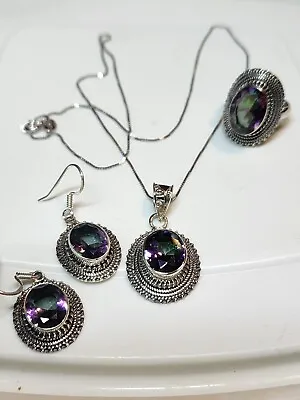 MYSTIC TOPAZ FIRE Necklace SET • $185