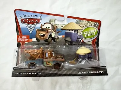 Disney Cars 2 RACE TEAM MATER & ZEN MASTER PITTY Official Mattel Diecast 1:55 • $35
