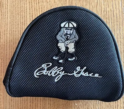 BOBBY GRACE Small Mallet Putter Cover Durable Magnetic Closure Black Fat Lady • $24.99