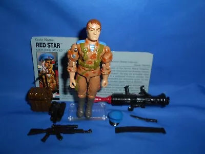 1991 Gi Joe Red Star Lot Antenna Ammo 100% Complete Mint Dark Brown Hair Version • $44.99