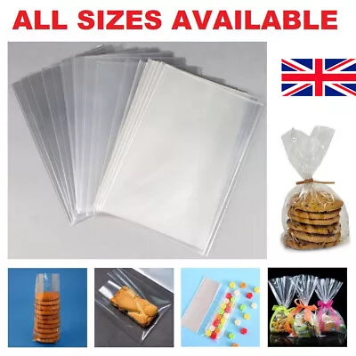 CLEAR Cello Bags Cellophane LOLLIPOPS CAKE POPS Sweets Party Treat COOKIES Gift • £51.59