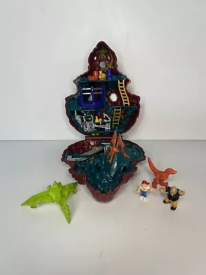 1993 Mighty Max Blows Up Dino Lab Doom Zone Playset Bluebird Toys COMPLETE • $45