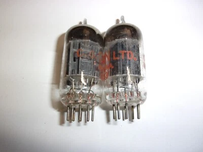 $28 • Buy 2 Westinghouse 12au7 Black Plate Vacuum Tubes