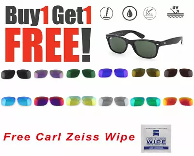 $19.99 • Buy 2 X Polarized Replacement Lenses For Ray-Ban New Wayfarer 2132 Sunglasses 55mm