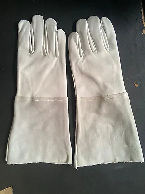 Tig Welding Gloves Gauntlets Welders Soft Goatskin Leather Logo Free Mig • £6