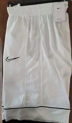Mens Nike Dry Mesh Embroidered Shorts NEW White Size Large • $16.49