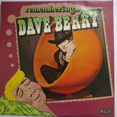Dave Berry- Remembering Dave Berry Vinyl Album (original 1976) Free Uk Delivery  • £7.95